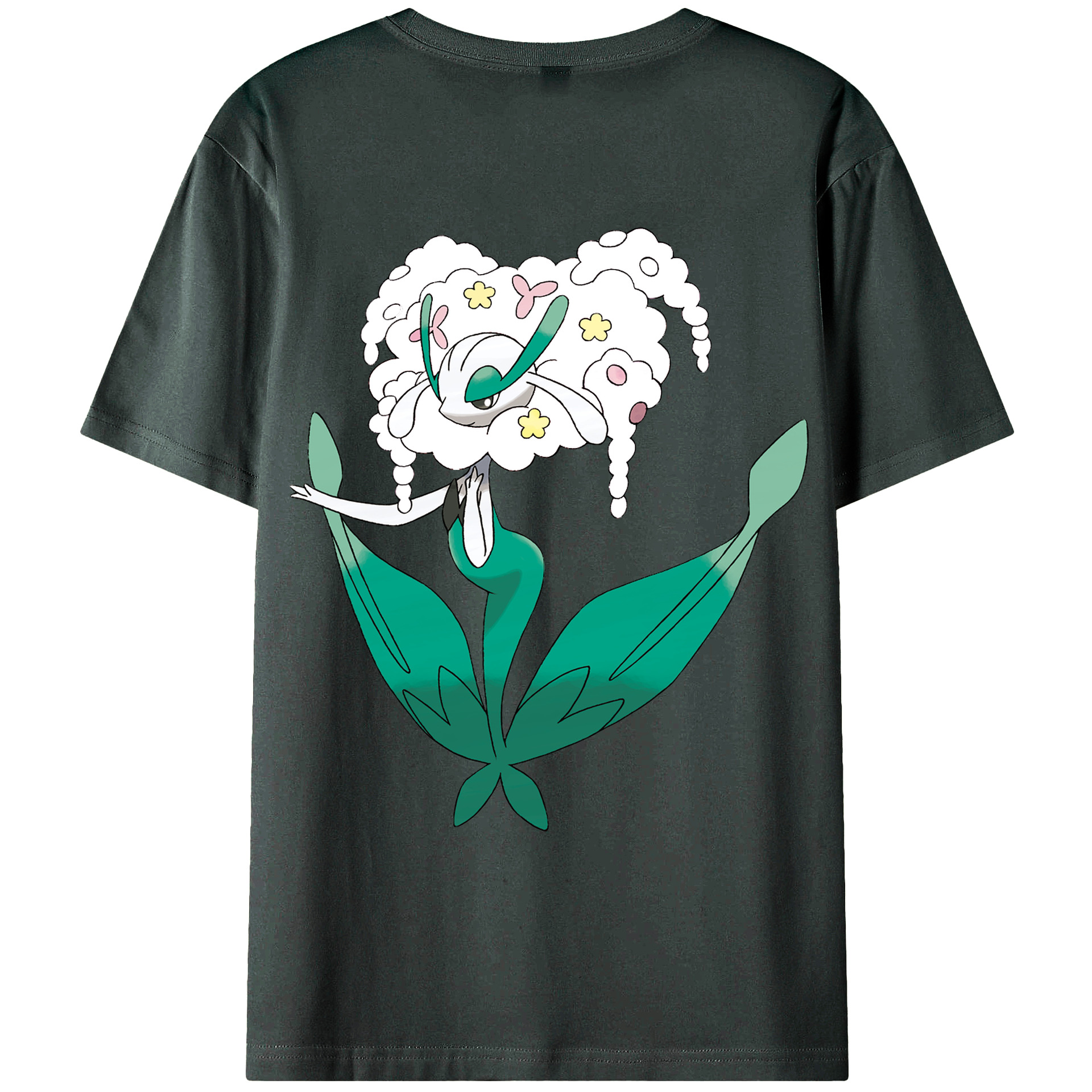 （画像用） ポケットモンスター Pokémon 綿100％ メンズ半袖Tシャツ（バックプリント） 通気性